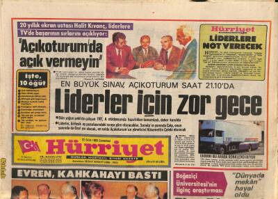 Hürriyet Gazetesi 22 Ekim 1983 - Uzayda 2 Kişi Ölümü Bekliyor GZ113953 - 1