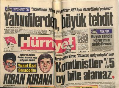 Hürriyet Gazetesi 22 Ekim 1988 - Doğum Günü Hediyesi GZ58012 - 1