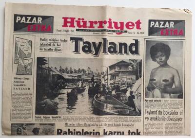 Hürriyet Gazetesi 22 Eylül 1963 (Pazar Ekstra Eki)-Güney-Doğu Asyanın Venedki Tayland GZ6442 - 2