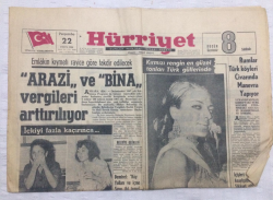 Hürriyet Gazetesi 22 Eylül 1966 - Arazi Ve Bina Vergileri Arttırılıyor - GZ17756 - 2