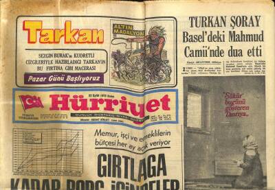 Hürriyet Gazetesi - 22 Eylül 1972 - Ayhan Işıkı Paylaşamadılar GZ99305 - 1