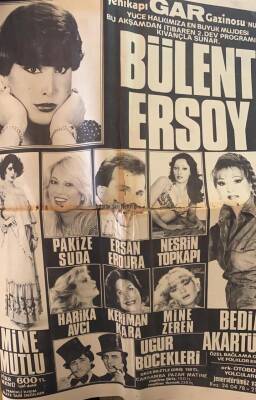 Hürriyet Gazetesi 22 Eylül 1979 - Yenikapı Gar Gazinosu Afişi Bülent Ersoy - Harika Avcı - Mine Zeren - Keriman Kara GZ69197 - 4
