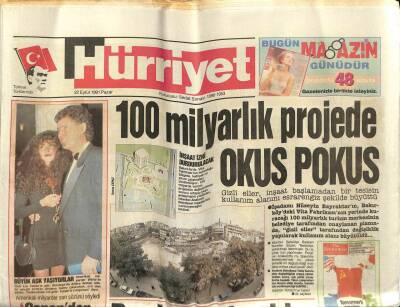 Hürriyet Gazetesi 22 Eylül 1991 - Doğum Günü Hediyesi GZ54927 - 1