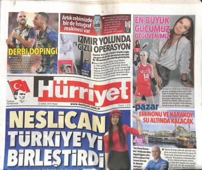 Hürriyet Gazetesi 22 Eylül 2019 - Trumpın Teklifi ABDyi Karıştırdı - İzmir Yolunda Gizli Operasyon GZ100294 - 2
