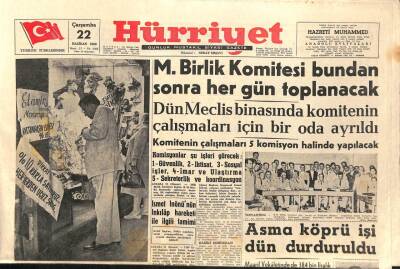 Hürriyet Gazetesi 22 Haziran 1960 - Cemal Gürsel Devletin Temeli Adalettir diyor GZ92048 - 1