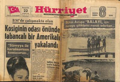 Hürriyet Gazetesi 22 Haziran 1967 - ...Ve Clay Mağlup ! Şampiyon Boksör 5 Yıl Hapse Mahkum Oldu GZ92029 - 1