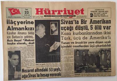 Hürriyet Gazetesi 22 Kasım 1960 - Nezaret Altındaki 53 Şeyh , Ağa Sivasta Hesap Verecek , Kurucu Meclis Tasarısı Hazır GZ16447 - 2