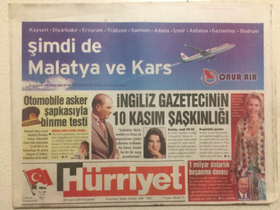 Hürriyet Gazetesi 22 Kasım 2004 - Abdullah Gülden Tarihi Çağrı GZ23783 - 1