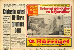 Hürriyet Gazetesi 22 Mart 1975 - Almanya Gezisinin Ardından Ecevit - Adanalı Dayı Mustafa, Kıbrıslı Güzel Filiz'le Evlendi GZ157531 - Gökçekoleksiyon