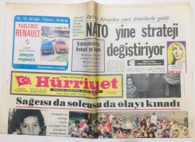 Hürriyet Gazetesi 22 Mayıs 1975 - Sağcısı da Solcusu da Olayı Kınadı GZ53776 - 1