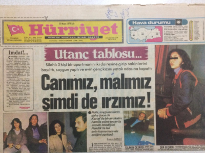 Hürriyet Gazetesi 22 Mayıs 1979 - Canımız,Malımız Şimdide Irzımız GZ24757 - 1