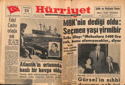 Hürriyet Gazetesi 22 Nisan 1961 - İstanbul Ve Ankara Olaylarından Sanık 11 Kişi Dün Tahliye Edildi GZ91638 - 1