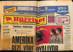 Hürriyet Gazetesi 22 Nisan 1975 - Türk Kadınları 20 Milyona Mal Olan Rum Oyununu Bozdu GZ67801 - 1