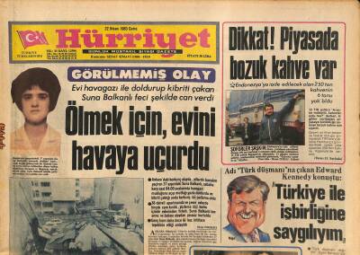 Hürriyet Gazetesi 22 Nisan 1983 - Renault GTS Halka Tanıtıldı - 7 İlin Yolları Ölüm Saçıyor GZ126185 - 1