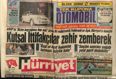 Hürriyet Gazetesi 22 Ocak 1989 - Politikada Fatma Girike İlk Tepki GZ61792 - 1