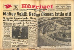 Hürriyet Gazetesi 23 Ağustos 1956 - Zeki Müren Aleyhinde Polise Hakaret Davası Karara Kaldı - Jacqueline Pierreux Sinemaya Aşık GZ146914 - 1