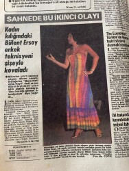 Hürriyet Gazetesi 23 Ağustos 1980 - Kadın Kılığındaki Bülent Ersoy Erkek Teknisyeni Şişeyle Kovaladı - Polonya'da Yiyecek Sıkıntısı Başladı GZ141850 - 2