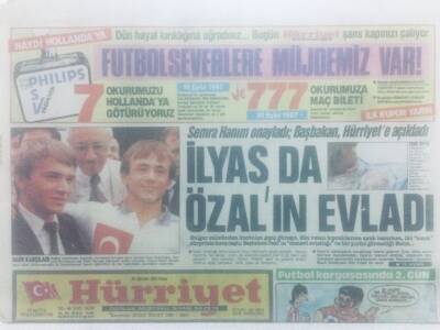 Hürriyet Gazetesi 23 Ağustos 1987 - Futbolda İsyan GZ42211 - 1