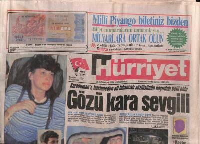 Hürriyet Gazetesi 23 Ağustos 1989 - Karadumanı , Hastaneden Eli Tabancalı Sözlüsünün Kaçırdığı Belli oldu GZ90565 - 1