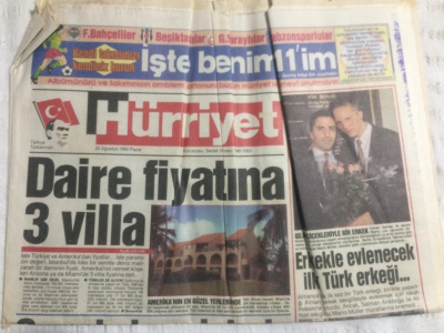 Hürriyet Gazetesi 23 Ağustos 1992 - Daire Fiaytına 3 Villa - GZ19806 - 1