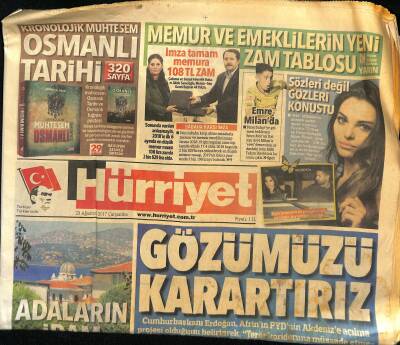 Hürriyet Gazetesi 23 Ağustos 2017 - Kıbrıs Gazisi Kiliseden Uğurlandı - Wayne Rooney Geri Döndü GZ124418 - 1