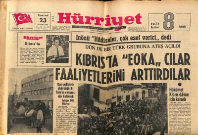 Hürriyet Gazetesi 23 Aralık 1963 - Ataşta Grev Bir Gün Tehirle Dün Başladı GZ70887 - 2