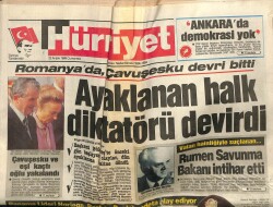 Hürriyet Gazetesi 23 Aralık 1989 - Rumen Savunma Bakanı İntihar Etti GZ62498 - 2