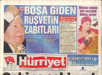 Hürriyet Gazetesi 23 Aralık 2004 - Demir Sabancı Hissesini Satıyor - Türkiye , İspanyanın Başarısını Gösterecek GZ96763 - 1