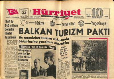 Hürriyet Gazetesi 23 Ekim 1963 - İstanbul Halkının , 837 Bini Dışarıdan Gelmiş GZ115215 - 1
