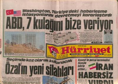 Hürriyet Gazetesi 23 Ekim 1987 - ABD , 7 Kulağını Bize Veriyor GZ60987 - 2