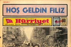 Hürriyet Gazetesi 23 Eylül 1971 - 1971 Avrupa Güzellik Kraliçesi Filiz Vural , İstiklâl Caddesinden Böyle Geçti GZ157758 - Gökçekoleksiyon