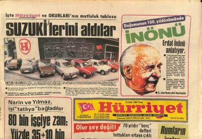Hürriyet Gazetesi 23 Eylül 1984 - Ajda Pekkân Zeynep Özalla GZ114258 - 1