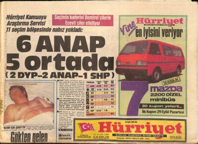Hürriyet Gazetesi 23 Eylül 1986 - Tarık Akanın Sürpriz Çocuğu , Gizli Evliliğinden Bir Oğlu Oldu GZ91023 - 1