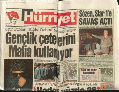 Hürriyet Gazetesi 23 Eylül 1991 - İbrahim Tatlıses Hem Söyledi , Hem Politika Yaptı GZ69412 - 1