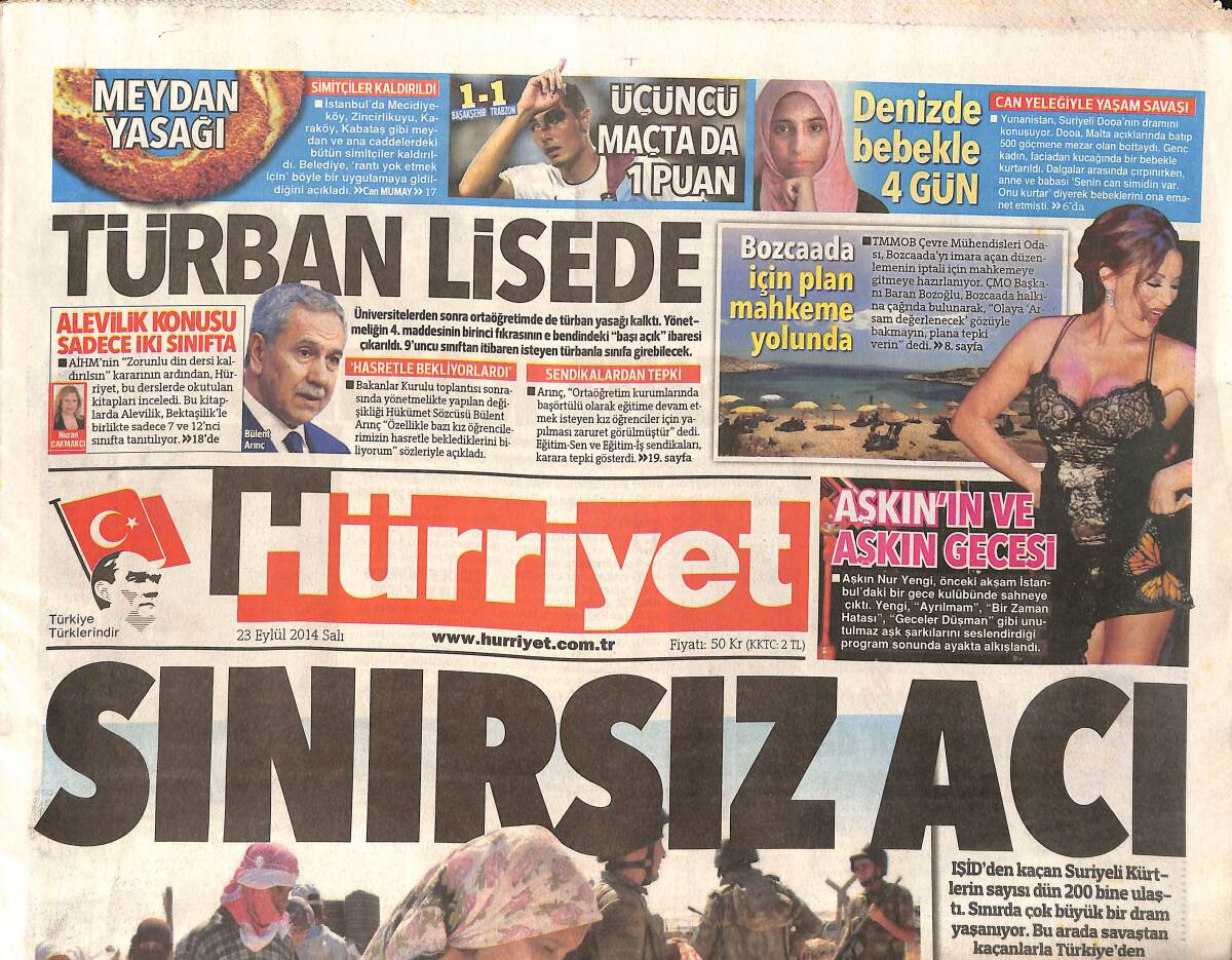 Hürriyet Gazetesi 23 Eylül 2014 - Zonguldak Tükeniyor - Katar Dünya Kupası'nı Düzenleyemeyecek GZ159668 - 1