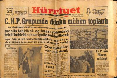 Hürriyet Gazetesi 23 Haziran 1948 - Ürdün Kralı Abdullah Kahirede GZ56196 - 1