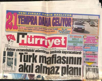 Hürriyet Gazetesi 23 Haziran 1991 - Asil Nadirin Kader Günü GZ84050 - 1