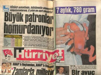 Hürriyet Gazetesi 23 Kasım 1988 - Doğum Günü Hediyesi GZ58067 - 1