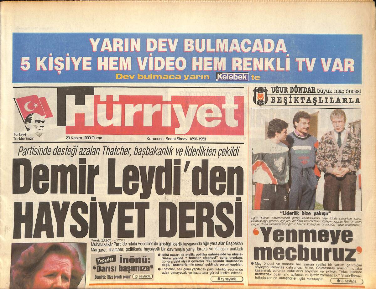 Hürriyet Gazetesi 23 Kasım 1990 - Antik Efes'i Kazdıkça Tarih Fışkırıyor - Muazzez Abacı'nın İnanılmaz Rekoru GZ132982 - 1