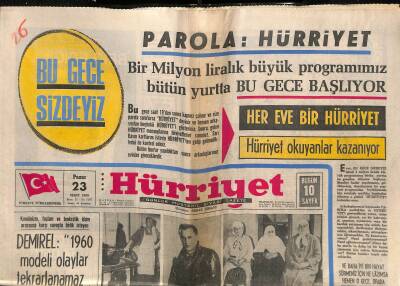 Hürriyet Gazetesi 23 Mart 1969 - 27 Yıl Önce Rus-Alman Harbinde Esir Düşen Oğlunu Yıldırım Servis Sayesinde Buldu GZ117403 - 1