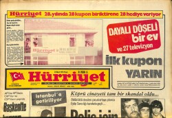 Hürriyet Gazetesi 23 Mart 1975 - Emel Sayın'ın Yıkılmaz Denen Yuvası Yıkılıyor - Türkan Şoray Fenerbahçe Ve Galatasaray Kamplarını Ziyaret Etti GZ157516 - 1
