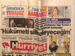 Hürriyet Gazetesi 23 Mart 1989 - Turgut Özal, Hükümeti Silkeleyeceğim GZ64394 - 2