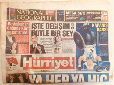 Hürriyet Gazetesi 23 Mart 2010 - Başbakanın Önünde Kürt Tartışması GZ40075 - 1