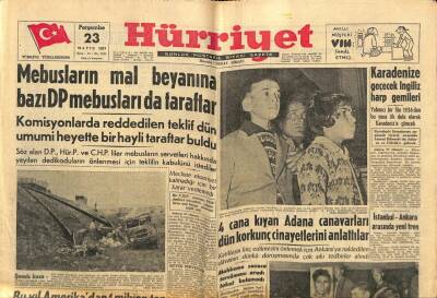 Hürriyet Gazetesi 23 Mayıs 1957 - Yusuf Ziya Öniş Dün İstifa Etti GZ68832 - 1