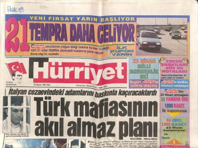 Hürriyet Gazetesi 23 Nisan 1991 - Saddam , Kürtlere Kerkükü Teklif Etti GZ84049 - 1