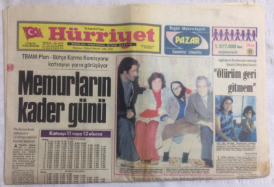 Hürriyet Gazetesi 23 Ocak 1977 - Memurların Kader Günü - GZ19839 - 1