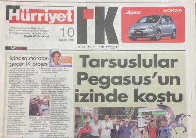Hürriyet Gazetesi 23 Ocak 2005 Trump , Çırak Pizzası Pazarlıyor GZ36181 - 1
