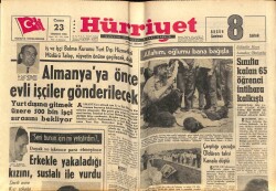 Hürriyet Gazetesi 23 Temmuz 1965 - Türkeş Yerine Dinçer İle Baran İhtar Aldılar GZ67704 - 1