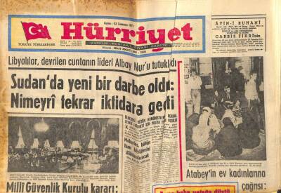 Hürriyet Gazetesi 23 Temmuz 1971 - Sudanda Yeni Bir Darbe Oldu GZ82126 - 1