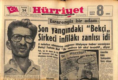 Hürriyet Gazetesi 24 Ağustos 1964 - Makarios , Rusyanın Ağzına Düşmek Üzere GZ81936 - 1